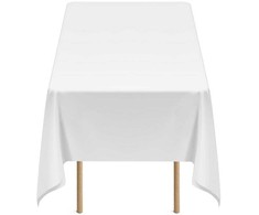 Vevor Stačiakampiai balti staltiesės, 10 vnt., 152 x 259 cm