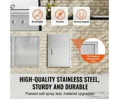 Vevor stainless steel virtuvės lauko durys