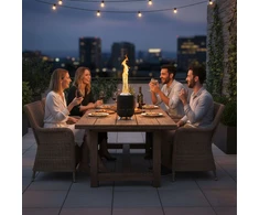 Relaxdays Stalinis židinys be dūmų Ø16.5 cm