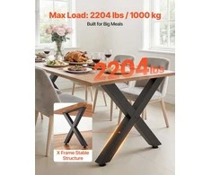 Stalo kojos 750 x 790 mm, juodos, 2 vnt.