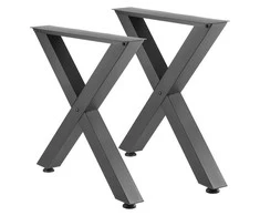 Stalo kojos 750 x 790 mm, juodos, 2 vnt.