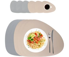 Relaxdays Stalo padėkliukai ir padėkliukai po puodeliais, 6 vnt. rinkinys