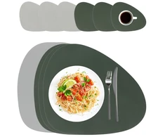 Relaxdays Stalo padėkliukai ir padėkliukai puodeliams, 6 dalių rinkinys