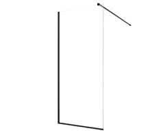 VEVOR Stiklinė dušo sienelė 864 x 1870 mm juoda