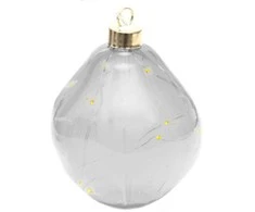 Christmas Decoration stikliniai led šviestuvai kalėdoms, 2 vnt