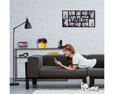 Relaxdays Stiklinis konsolinis staliukas