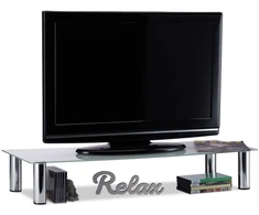 Relaxdays Stiklinis TV staliukas