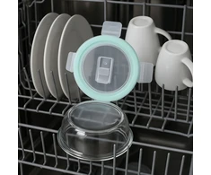 Relaxdays Stiklinių maisto laikymo indų su dangčiais rinkinys