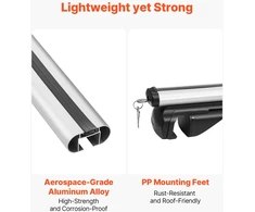 Vevor Stogo skersiniai universalūs 75 kg, aliuminiai