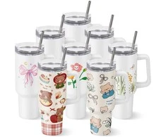 Vevor Sublimaciniai termo puodeliai, 8 vnt., 1183 ml