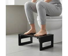 Relaxdays Sulankstoma bambukinė klozeto kėdutė