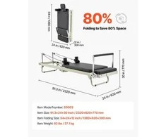 Vevor Sulankstoma pilates treniruoklė namams