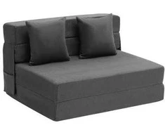 Vevor Sulankstoma sofa-lova su pagalvėmis tamsiai pilka
