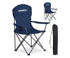 Relaxdays Sulankstoma stovyklavimo kėdė, 2 vnt. rinkinys