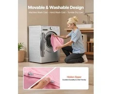 VEVOR Sulankstoma vaikiška sofa 2-in-1, rožinė