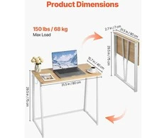 Vevor Sulankstomas darbo stalas, 80 cm