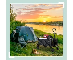 Relaxdays Sulankstomas festivalio vežimėlis