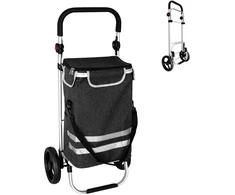 Relaxdays Sulankstomas pirkinių vežimėlis, 45 l