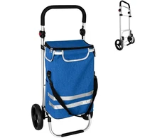 Relaxdays Sulankstomas pirkinių vežimėlis, 45 l