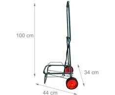 Relaxdays Sulankstomas pirkinių vežimėlis