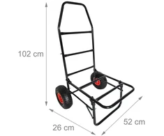 Relaxdays Sulankstomas transportavimo vežimėlis, 80 kg