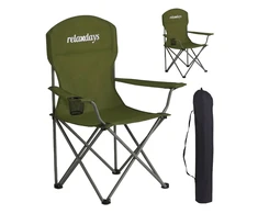 Relaxdays Sulankstomos stovyklavimo kėdės, 2 vnt. rinkinys