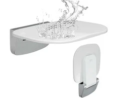 Vevor Sulenkiama dušo sėdynė 34.5cm x 32.5cm sieninė
