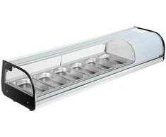 Vevor Sushi vitrina su šaldytuvu, 62 L komercinė