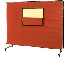 VEVOR Suvirinimo uždanga su metaliniu rėmu ir ratukais