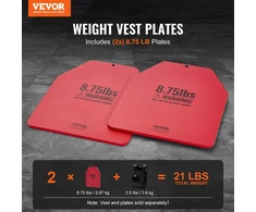 Svorinės liemenės plokštės 4kg (pora)