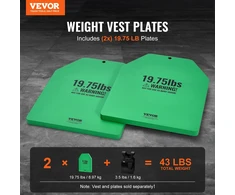 VEVOR Svorinės liemenės plokštės 8,9kg pora