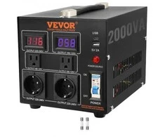 Vevor Įtampos keitiklis- transformatorius 2000VA