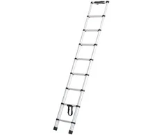 VEVOR Teleskopinės kopėčios 8,5 ft su vieno mygtuko įtraukimu