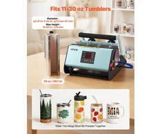 VEVOR Termopresas termopuodeliams iki 887 ml