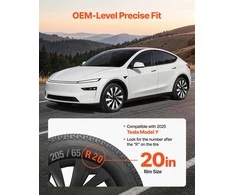 Tesla Model Y 2025 ratų gaubtai, 20 cm