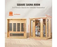 VEVOR Tolimųjų infraraudonųjų sauna 3-4 asmenims