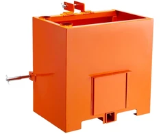 Vevor Traktoriaus balastinė dėžė, 3 taškų, 363 kg, oranžinė