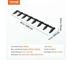 VEVOR Traktoriaus kaušo danties baras, 66'', 2000 kg apkrova