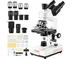 Vevor Trinokulinis mikroskopas 40X-5000X