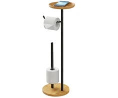 Relaxdays Tualetinio popieriaus laikiklis su lentynėle