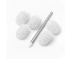 Relaxdays Tualeto šepetys + 5 atsarginės galvutės Ø8 cm