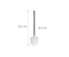 Relaxdays Tualeto šepetys + 5 atsarginės galvutės Ø8 cm