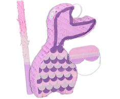 Relaxdays Undinėlės piñata su lazda ir kauke