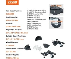 VEVOR Universali mobili bazė įrankiams 181 kg