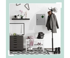 Relaxdays Užrakinama medicininė spintelė