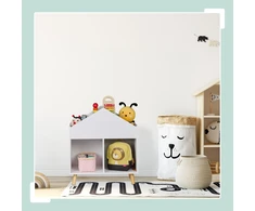 Relaxdays Vaikiška lentyna namelio formos