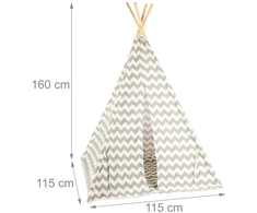 Relaxdays Vaikiška žaidimų palapinė teepee