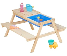 Relaxdays Vaikiškas pikniko suolelis su žaidimų stalu