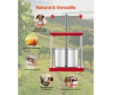 Sulčiaspaudė Vevor Vaisių vyno spaustuvas, 1.6 Gal/6L