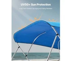 Vevor Valtis bimini stogelis 4 lankų 96x91-96 cm mėlynos spalvos